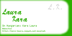 laura kara business card